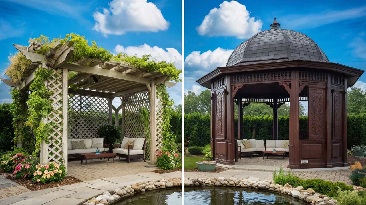 What Is The Difference Between A Pergola And A Gazebo?