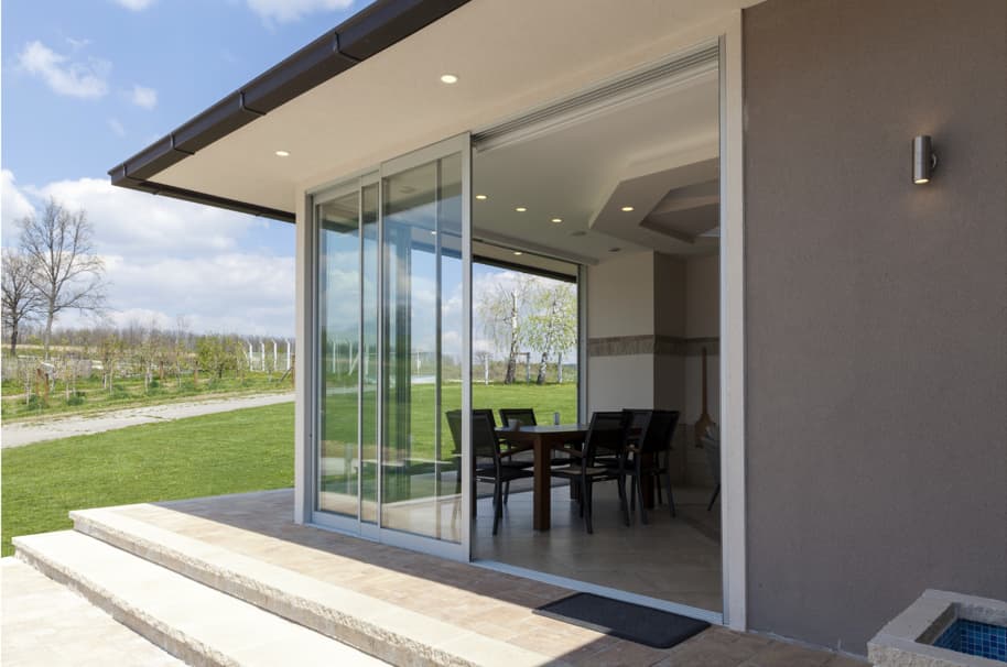 block heat from sliding glass doors