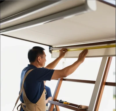how to measure awning size