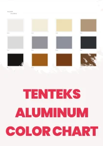 TENTEKS Alumınum COLOR CHART